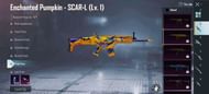 Enchanted Pumpkin Scar-L skin in BGMI
